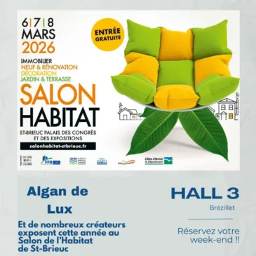 Algan de Lux expose au Salon de l'habitat Saint-Brieuc 2026