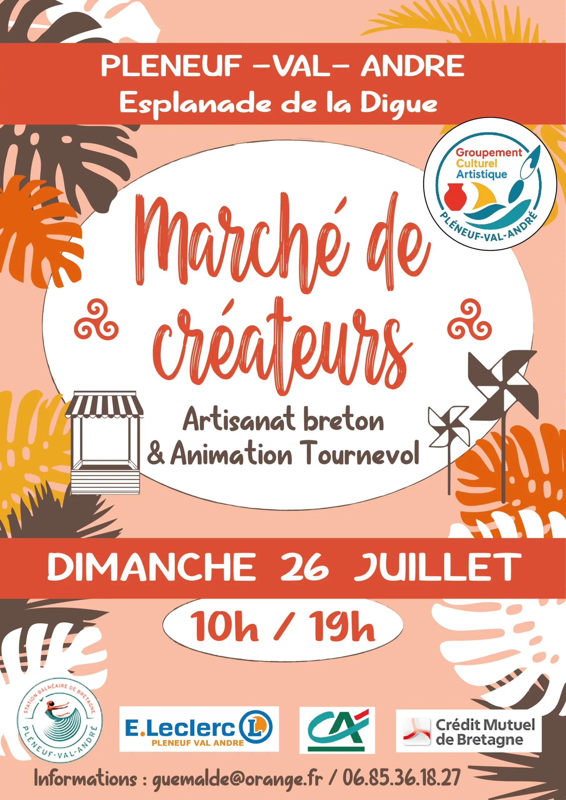 Marché de créateurs en Bretagne 26 juillet 2026 - Pléneuf Val André