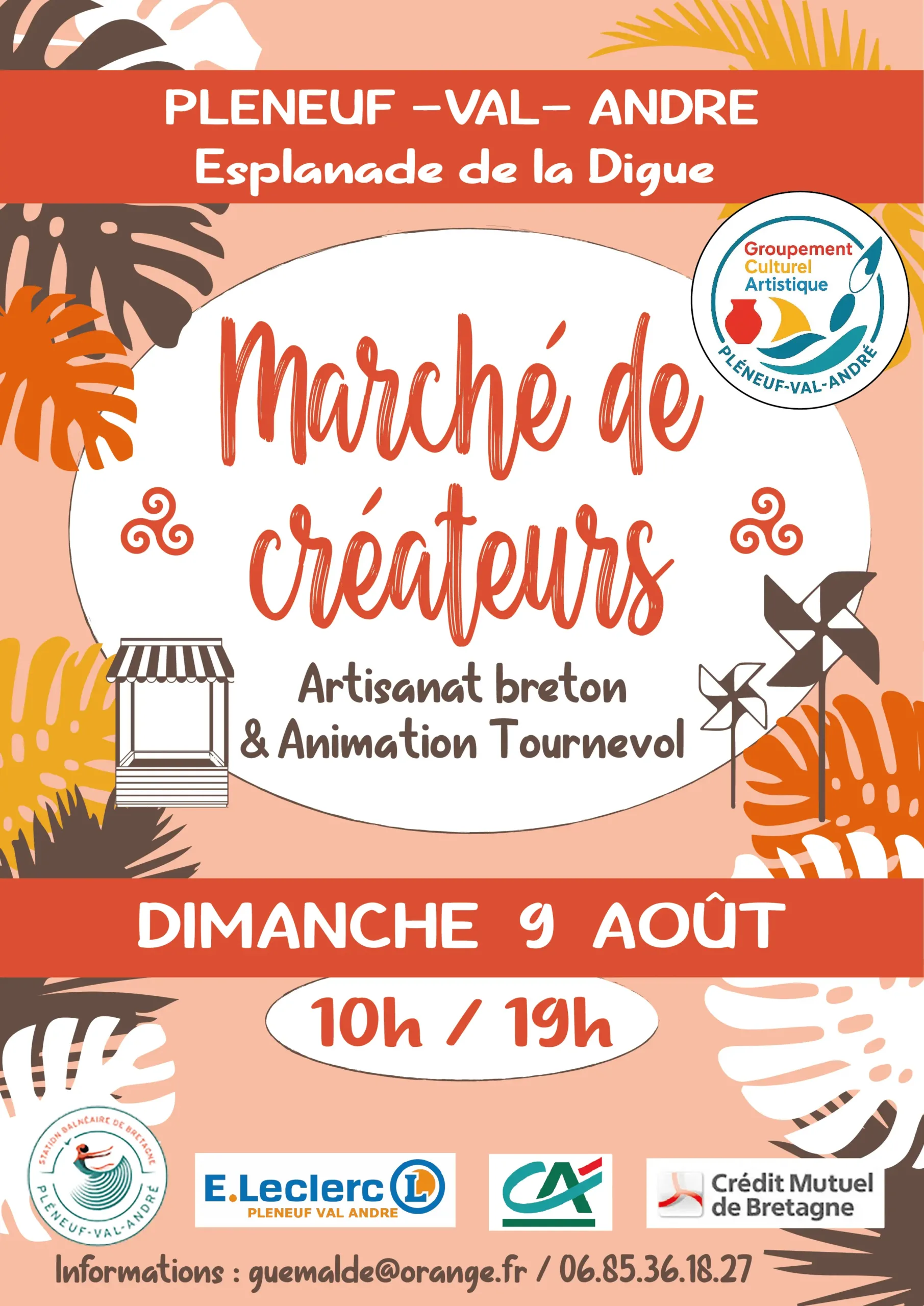 Marché de créateurs en Bretagne 9 aoûtt 2026 - Pléneuf Val André