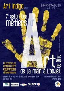 7ème salon des métiers d'art de Binic salle de l'Estran samedi 31 octobre et dimanche 1er novembre 2026
